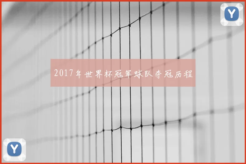2017年世界杯冠军球队夺冠历程